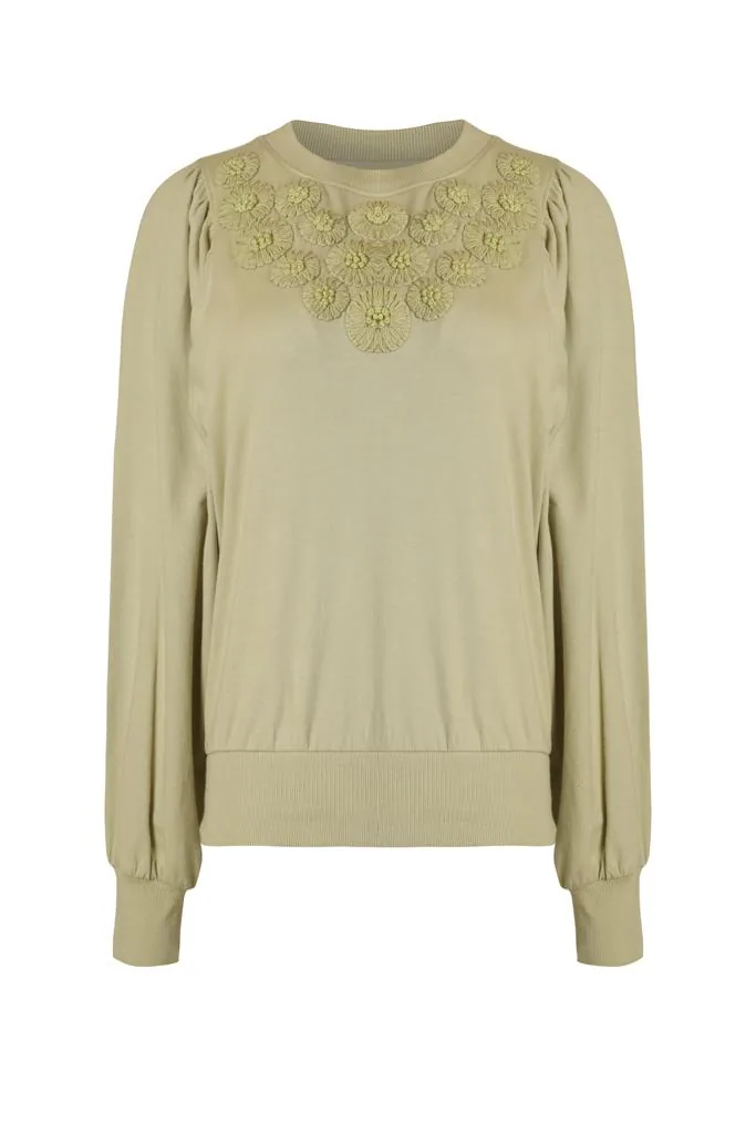 Embroidered Terry Sweatshirt