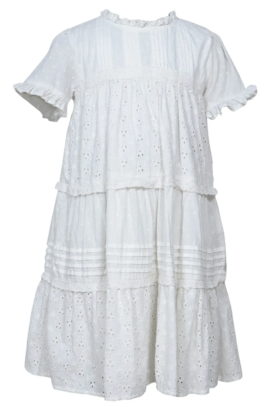 Heavenly embroiderd Schiffli Dress