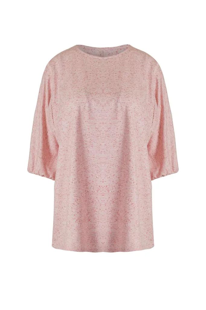 Rosy Nebula Melange Jersey Tee