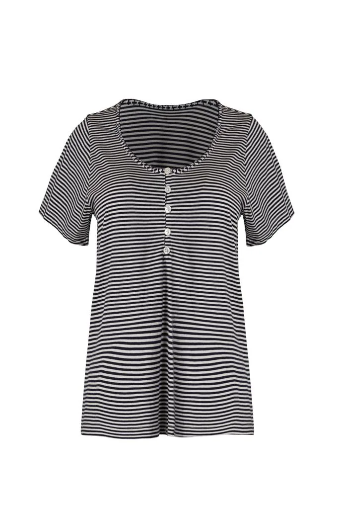 Seaside Stitched Stripes Tee