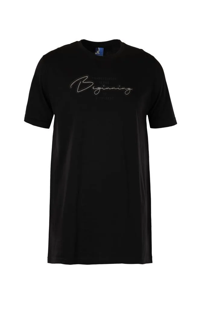 Shadowed Monochrome Cotton Jersey Tee