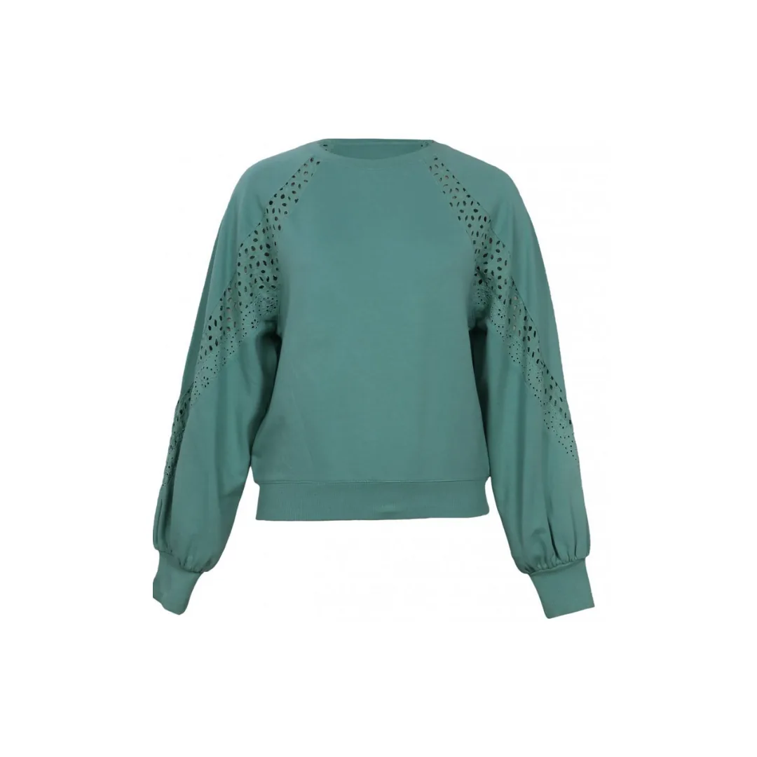 Terry Lace Sweatshirt