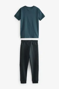 Blue Utility Short Sleeve T-Shirt And Joggers Set (3-16yrs) - Thumbnail