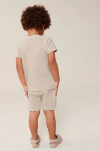 Textured Jersey Pocket T-Shirt and Shorts Set (3mths-7yrs) - Thumbnail