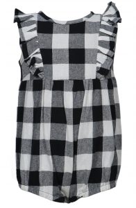 Monochrome Checkmate Play Suit - Thumbnail