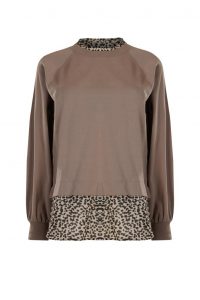 Urban Elegance animal print Sweatshirt - Thumbnail