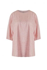 Rosy Nebula Melange Jersey Tee - Thumbnail