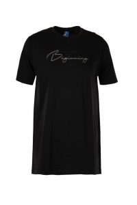 Shadowed Monochrome Cotton Jersey Tee - Thumbnail