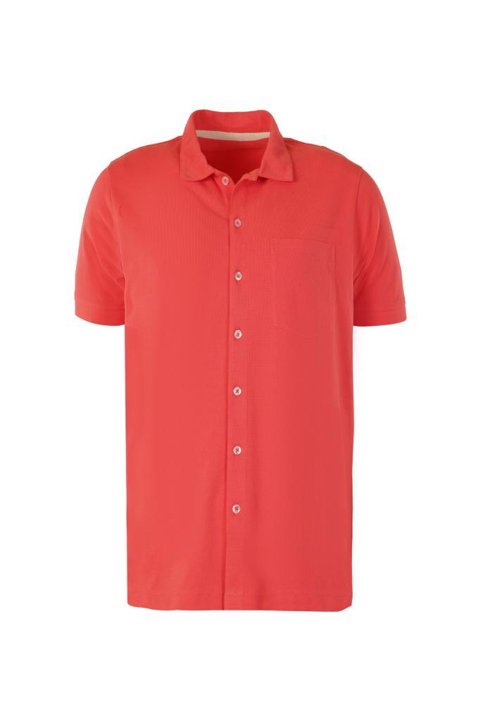 Crestview Full-Button Down Polo Shirt