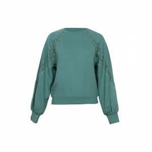 Terry Lace Sweatshirt - Thumbnail