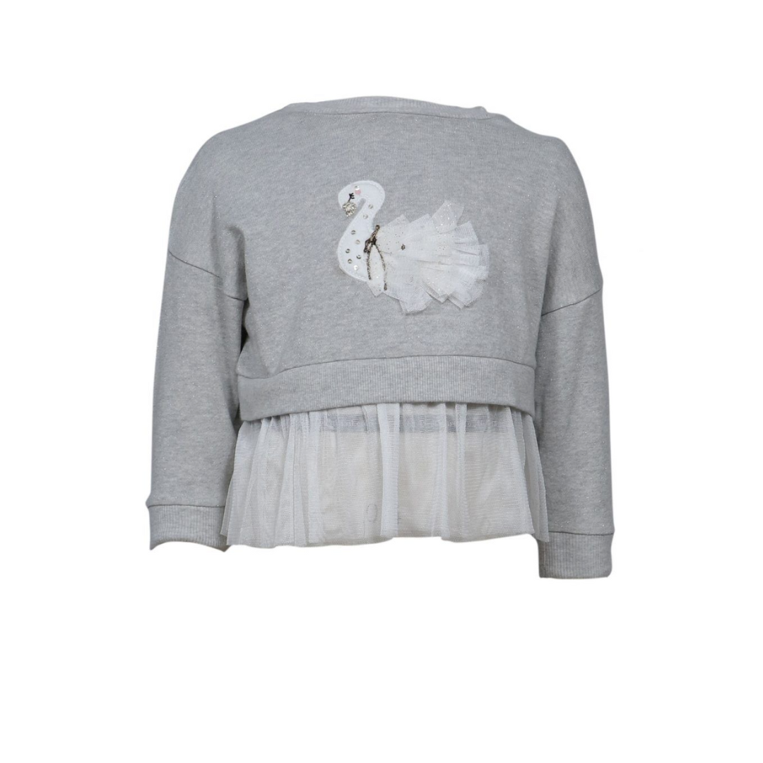 Swan Lake Lurex Terry Sweatshirt