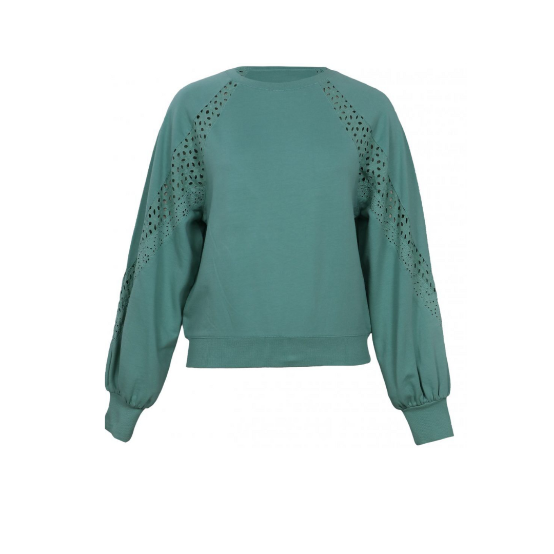 Terry Lace Sweatshirt