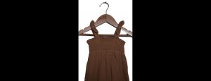 Kids' Cotton Jumpsuit – Cocoa Brown - Thumbnail