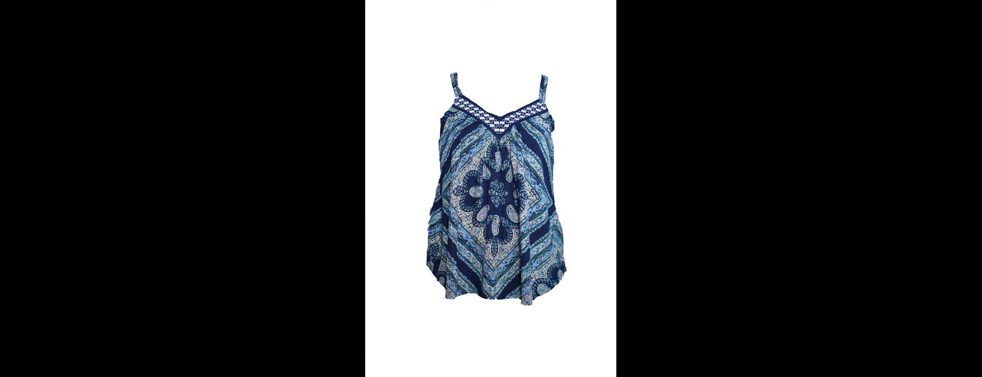 Blue Printed Summer Dress