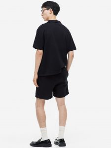 Men Regular Fit Linen Shorts - Thumbnail