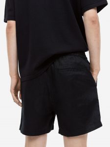 Men Regular Fit Linen Shorts - Thumbnail