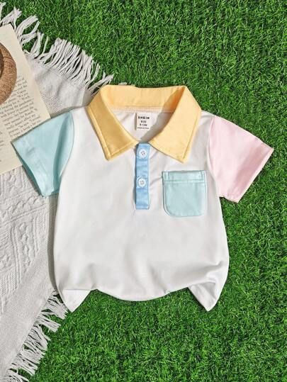 Baby Boy Colorblock Polo Shirt