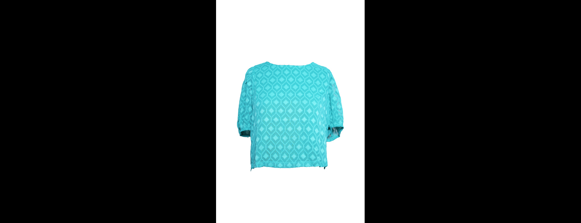 Aqua Back-Tie Crop Top