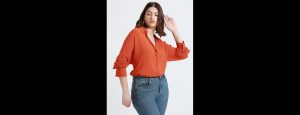 Rust Full Sleeves Oversized Solid Casual Shirt - Thumbnail
