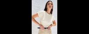 Regular Fit Exposed Seam Detail Ribbed T-Shirt - Thumbnail