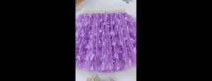 Girls Self Design Flared Mini Skirt - Thumbnail