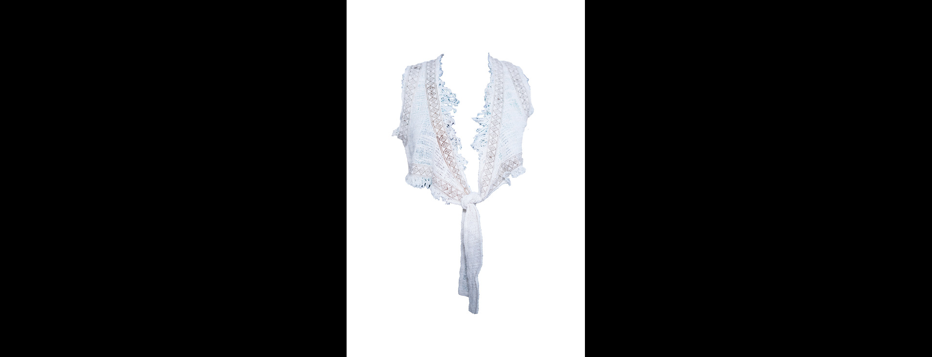Handwoven Cotton Sleeveless Shrug Top
