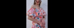 Floral Printed Halter Neck Tiered Gathered Crepe Maxi Dress - White - Thumbnail