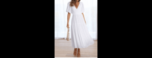 Women Flared Sleeve Maxi Dress - Thumbnail