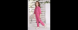 Girls Shirt & Trousers Co-Ord Set - Thumbnail