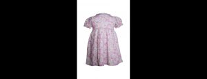 Pastel Meadow Puff Sleeve Dress - Thumbnail
