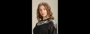 Placement Lace Black Embroidered Top - Thumbnail