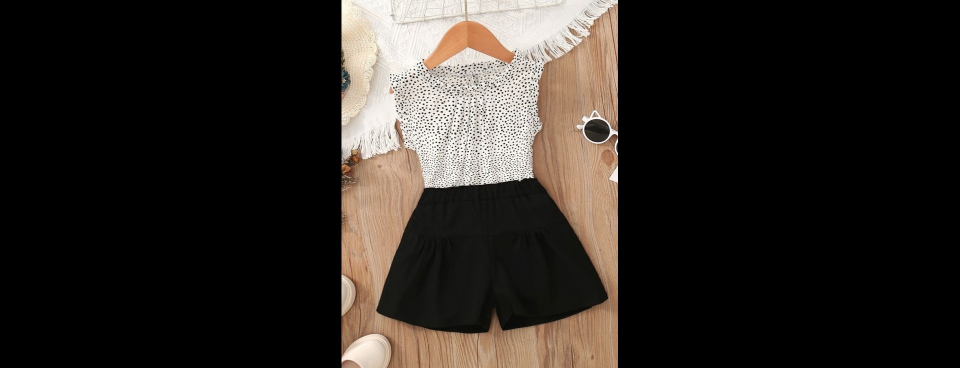 Girls Printed Top with Shorts