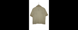 Kids’ Tropical Palm Embroidered Shirt – Sand Beige - Thumbnail