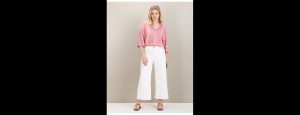 Extended Sleeve Vertical Stripe Top - Thumbnail