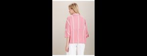 Extended Sleeve Vertical Stripe Top - Thumbnail