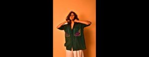 Green Printed Nina Shirt - Thumbnail