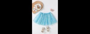 Girls Printed Flared Mini Skirt - Thumbnail