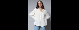 Long Sleeves Solid Oversized Casual Shirt - Thumbnail