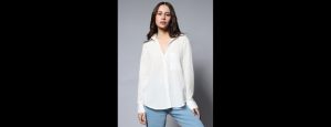 Long Sleeves Solid Oversized Casual Shirt - Thumbnail